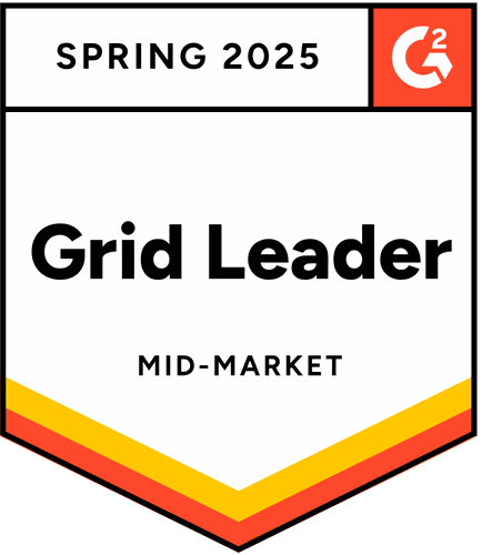 Mid Market leader - Spring 2025 - G2 badge