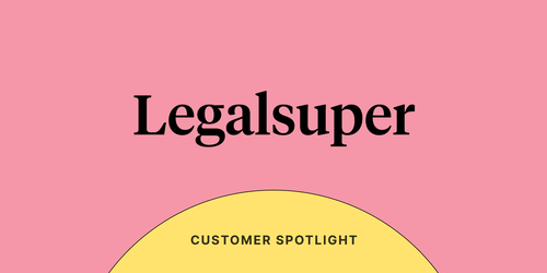 Text on pink background reading "Legalsuper"